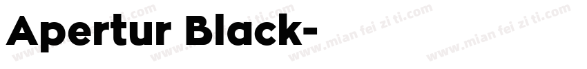 Apertur Black字体转换